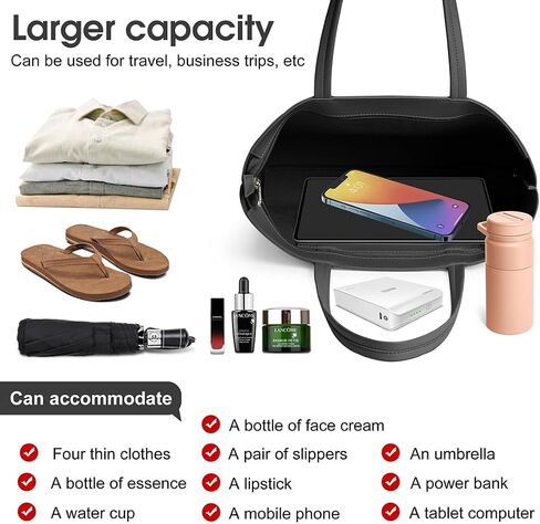 Fancy Forest Tote Bag for Women，Vegan Leather Shoulder bag，Tote Purse with Zipper for Work, Travel in Saudi Arabia