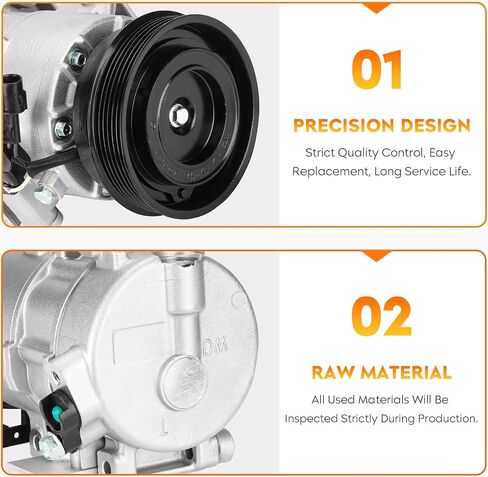 Air Conditioning Compressor and A/C Clutch for Kia Forte and Forte Koup 2.0L 2.4L 2010 2011 2012 2013, ‎639806 158371 in Saudi Arabia