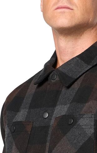 BASS OUTDOOR Men's Wool Blend Sherpa Lined Shacket in Saudi Arabia