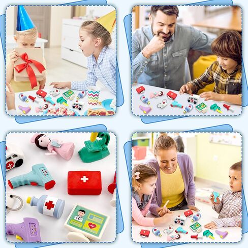 36 pcs Nurse Erasers for Kids Classroom Prizes,Puzzle Erasers 3D Take Apart Pencil Erasers for Kids Classroom Prizes, Class Treasure Box,Game Rewards,Party Favors in Saudi Arabia