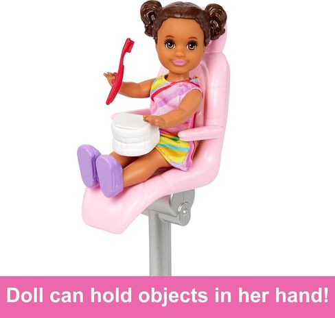Barbie Careers Playset, Teacher Set with Brunette Fashion Doll, 1 Blonde Toddler Small Doll, Furniture & Accessories in Saudi Arabia