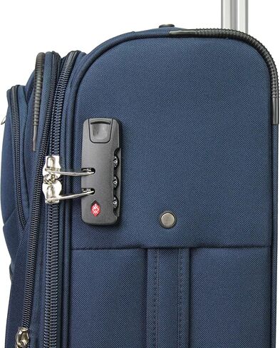 World Traveler Kemyer Softside Lightweight Expandable Spinner Luggage, Navy, 3-Piece Set(20in,25in,29in) in Saudi Arabia