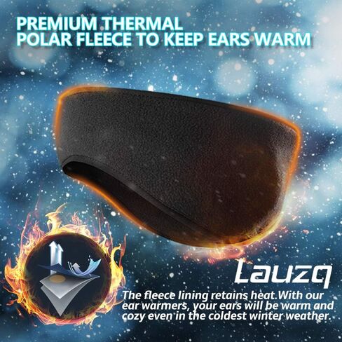 عصابة رأس لتدفئة الأذن من الصوف الشتوي للرجال والنساء والأطفال والجري وركوب الدراجات، 3 قطع، 2 أسود-رمادي in Kuwait