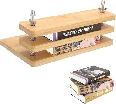 تجليد الكتب بالضغط، آلة تجليد الخيزران لضغط الكتب، مجموعة تجليد الكتب المثالية لصناعة الكتب وإعادة تجليد الكتب (12 بوصة) in Kuwait