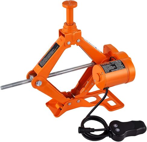 VEVOR Electric Car Jack, 3 Tons /6600 lbs Scissor Jack with Electric Impact Wrench, 12V Car Jack with Double Saddles with Remote Control, Portable Car Jack Lifting for Sedan, SUV, Truck Tire Change in Saudi Arabia