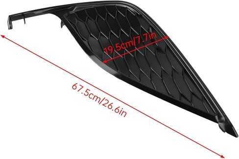 Front Right Side Fog Light Cover Compatible with 2021-2023 Toy-o-ta Camry XSE SE Sedan 4-Door 2.5L 3.5L Passenger Front Bumper Fog Light Covers Bezel Replace 81482-06200 81481-06240 TO1038243, Black in Saudi Arabia