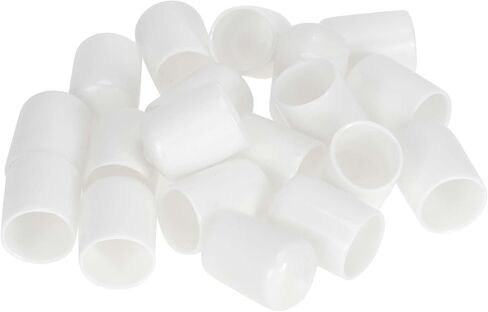 20pcs Cylindrical Shape Wheel Lug Nut Bolt Rims Tire Nut Screws Dust Cap Cover Nut Protection PVC White 19mm in Saudi Arabia