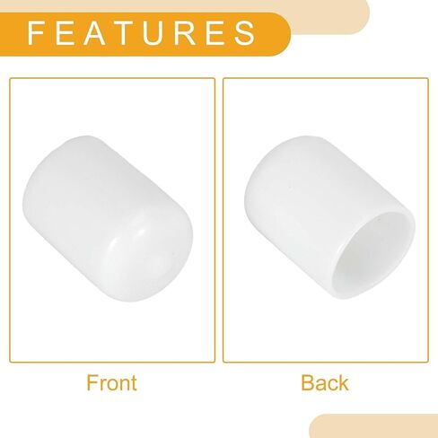 20pcs Cylindrical Shape Wheel Lug Nut Bolt Rims Tire Nut Screws Dust Cap Cover Nut Protection PVC White 19mm in Saudi Arabia