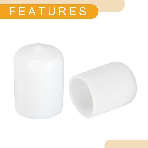 20pcs Cylindrical Shape Wheel Lug Nut Bolt Rims Tire Nut Screws Dust Cap Cover Nut Protection PVC White 19mm in Saudi Arabia