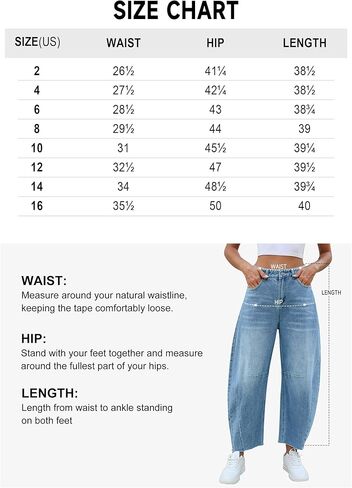 Barrel Jeans Women Casual Baggy Jeans for Women Trendy High Waisted Jeans for Women Straight Wide Leg Boyfriend Jeans in Kuwait