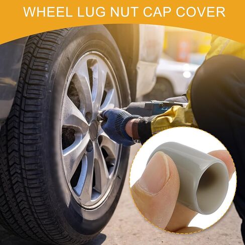 20pcs Cylindrical Shape Wheel Lug Nut Bolt Rims Tire Nut Screws Dust Cap Cover Nut Protection PVC White 19mm in Saudi Arabia