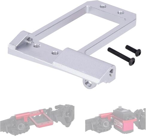 1/10 RC Servo Mount,CNC Front Axle BAT Servo Mount Low Center of Gravity for 1/10 RC Crawler Vanquish VS4-10 Phoenix F10 Portal Axle LCG Chassis DIY (Red) in Saudi Arabia