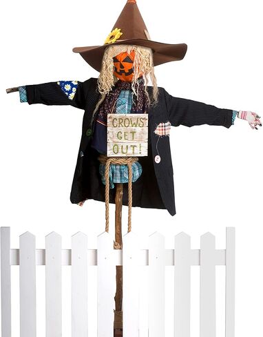 3 Pack Halloween Scarecrow Hat Sunflower Felt Scarecrow Witch Hats for Halloween Cosplay Scarecrow Theme Party Costume Accessory, 3 Colors in Kuwait