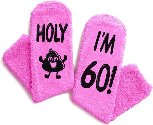 هدايا عيد الميلاد الستين للنساء من HAPPYPOP - جوارب لعمر 60 عامًا، أفضل الهدايا لامرأة في منتصف العمر تبلغ 60 عامًا، أفكار هدايا لعمر 60 عامًا in Saudi Arabia