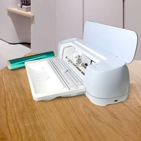 Vinyl Roll Holder with Trimmer for Cricut Maker 3/Maker and Explore Air/2/3, Roll Holder with Cutter for Smart Vinyl and Heat Transfer Iron On (for Cricut Maker Series) in Saudi Arabia