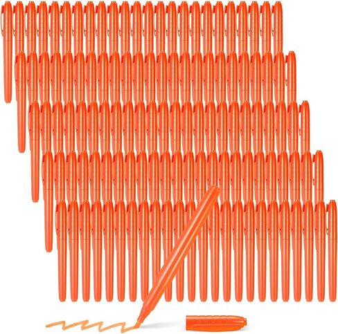 Fuutreo 180 Pcs Highlighters Bulk Bright Color Highlighter Dry Quickly Safe Chisel Tip Highlighter Marker for Adults Kids Home School Office(Orange) in Saudi Arabia