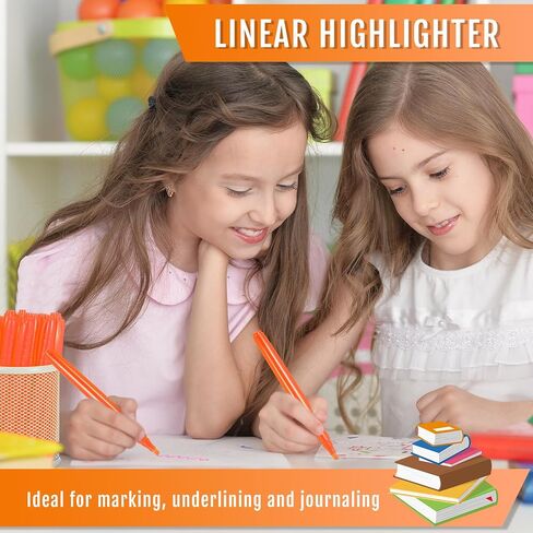Fuutreo 180 Pcs Highlighters Bulk Bright Color Highlighter Dry Quickly Safe Chisel Tip Highlighter Marker for Adults Kids Home School Office(Orange) in Saudi Arabia