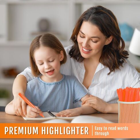 Fuutreo 180 Pcs Highlighters Bulk Bright Color Highlighter Dry Quickly Safe Chisel Tip Highlighter Marker for Adults Kids Home School Office(Orange) in Saudi Arabia