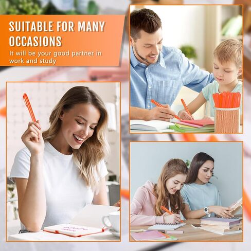 Fuutreo 180 Pcs Highlighters Bulk Bright Color Highlighter Dry Quickly Safe Chisel Tip Highlighter Marker for Adults Kids Home School Office(Orange) in Saudi Arabia