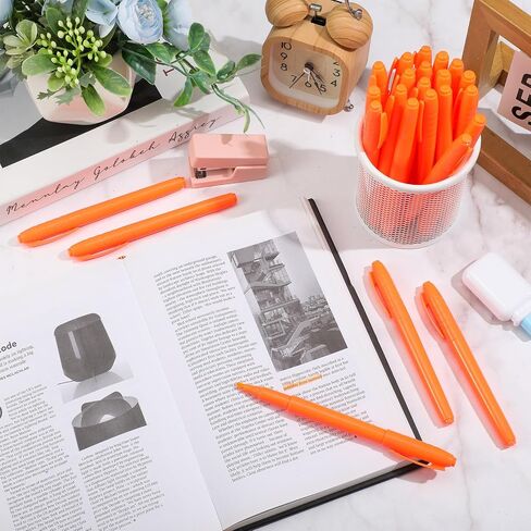 Fuutreo 180 Pcs Highlighters Bulk Bright Color Highlighter Dry Quickly Safe Chisel Tip Highlighter Marker for Adults Kids Home School Office(Orange) in Saudi Arabia
