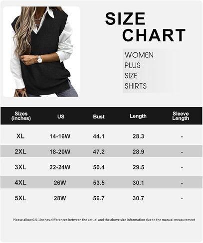 TIYOMI Plus Size Sweater Sleeveless Tops for Women Knitted Tank Tops XL-5XL in Kuwait