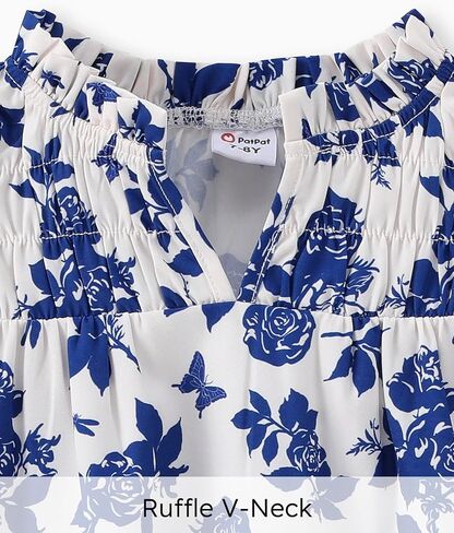 PATPAT Floral Blouses Shirts for Girls： Long Sleeve Chiffon Casual - Preppy Clothes for Tween Girl Fashion 6-12 Years in Saudi Arabia