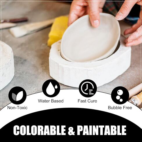 Eco Resin Casting Powder - 100oz / 2800g Fast Cured Plaster Casting Powder for Beginners - 20~30 Minutes Demold, Easy Mixing Water Activated Eco-Friendly Casting Resin for DIY Crafts Making, Home Art in Saudi Arabia