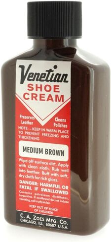 Venetian Shoe Cream, 3 Ounces, Medium Brown in Kuwait