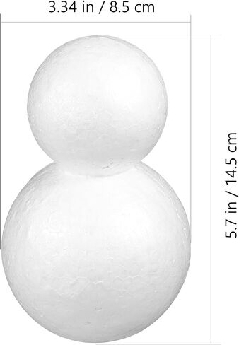 Amosfun 5 Pcs Foam Snowman Christmas Painting DIY Craft Crafts Foams Model Christmas Crafts Snowman Models Snowman Form DIY Blank Snowman DIY Crafts Toys Christmas Tree Decorations White in Saudi Arabia