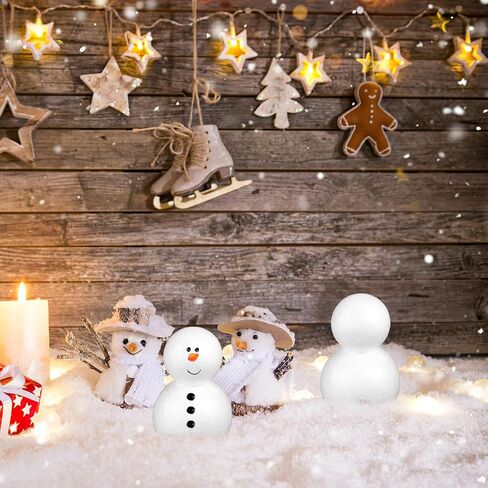 Amosfun 5 Pcs Foam Snowman Christmas Painting DIY Craft Crafts Foams Model Christmas Crafts Snowman Models Snowman Form DIY Blank Snowman DIY Crafts Toys Christmas Tree Decorations White in Saudi Arabia