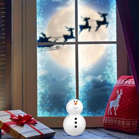 Amosfun 5 Pcs Foam Snowman Christmas Painting DIY Craft Crafts Foams Model Christmas Crafts Snowman Models Snowman Form DIY Blank Snowman DIY Crafts Toys Christmas Tree Decorations White in Saudi Arabia