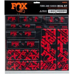 FOX Racing Shox Fork & Shock Decal Kit Red, One Size
