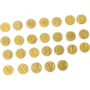 1 Set 26 Letters Burning Tip Wood Letter Embossing Tips Woodworking Stencil Carving Iron Wood Alphabet Burning Tips Burning Pen Tips Embossing Tool Woodworking Tool Stamps Wooden