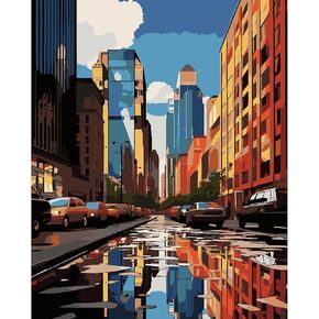 SDYJQ Mount Fuji Paint by Numbers Kit for Adults, Paint by Numbers Japanese Landscape on Canvas, Acrylic Paint by Number for Beginner Gift 16 x 20 Inch…