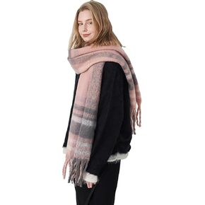 Vintage Scarfs for Women Winter Warm Scarf Long Shawls Wraps for Evening Dresses Thick Cashmere Blanket Plaid Wraps