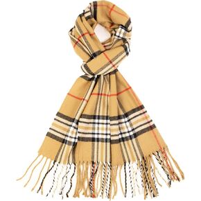 NevEND Men Women Winter Warm Cashmere Feel Winter Scarf Plain Soft Warp Fashion Long Shawl