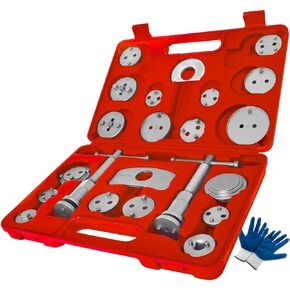Brake Caliper Tool Heavy Duty Brake Caliper Compression Tool for Brake Pad Replacement Reset Blue 24pc