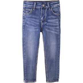 KIDSCOOL SPACE Boys Jeans,Little Boy Elastic Band Inside Stretchy Washed Soft Slim Cotton Denim Pants