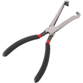 Electrical Disconnect Pliers, Spark Plug Pliers Automotive Electrical Connector Pliers Spark Plug Pliers Pulling Tool for Easily Disconnection Locking-Push Tab Electrical Connectors(Black)