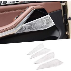 Aluminum Alloy Car Styling Inner Door Speaker Cover Trim Sticker for BMW X5 G05 2019 X7 G07 2019 2020 Auto Accessories