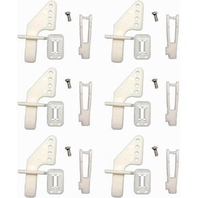 6 PCS Nylon Micro-Control Horn 1.22 * 0.39 inches/Remote Control Airplane Remote Control Foam Electric Park Flyer Parts