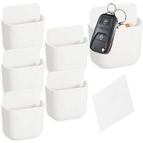 Remote Control Holder, 6 Pcs TV Remote Control Holder, Self Adhesive Remote Control Holder Wall Mount, Wall Phone Holder for Home and Office