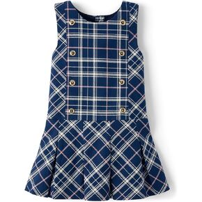 Gymboree Girls' and Toddler Sleeveless Twill Pleated Jumper Dress