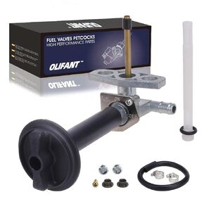 Fuel Valve Petcock Fit for Honda Recon 250/Rancher 350 400 420/Foreman 400 450 500/Foreman Rubicon 500 with Lever Screw