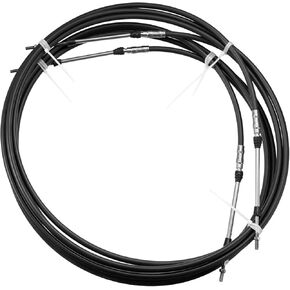 2pcs 13ft 4 Meter 157 Inch Marine Type 3300 / 33C Throttle Shift Remote Control Box Cable for Yamaha Outboard Engine Boat Motor Steering System Black Vehicle Components