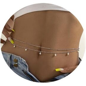 Gold Belly Chain Belly Jewelry Waist Chains Body Chain For Women Sexy Bikini Layered Waist Adjustable Chain Jewelry