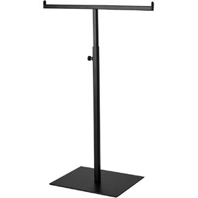 Purse Display Stand Jewelry Tower Stainless Steel Handbag Stand Jewelry Stands Tabletop for Necklaces Organizer Stand Adjustable Height Home Store Boutique, Black