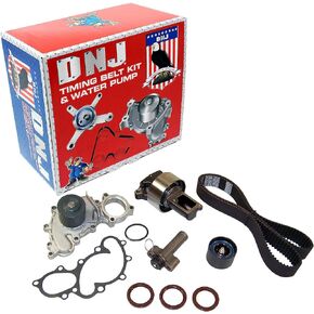 طقم حزام التوقيت DNJ TBK950CWP مع مضخة مياه/لـ 1993-1995 / Toyota / 4Runner، بيك اب، T100 / 3.0L / SOHC / V6 / 12V / 2959cc / 3VZE