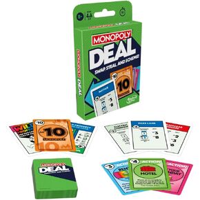 Monopoly Deal Card Game, for 8 years to 99 years