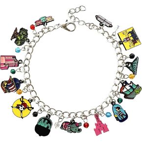 JDHFJFH Bracelet Metal Anime Charm Bracelet Chain for and Women